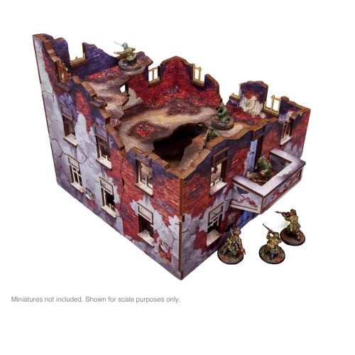 Pre-Painted WW2 Ostfront Stalingrad Apartment Block Front