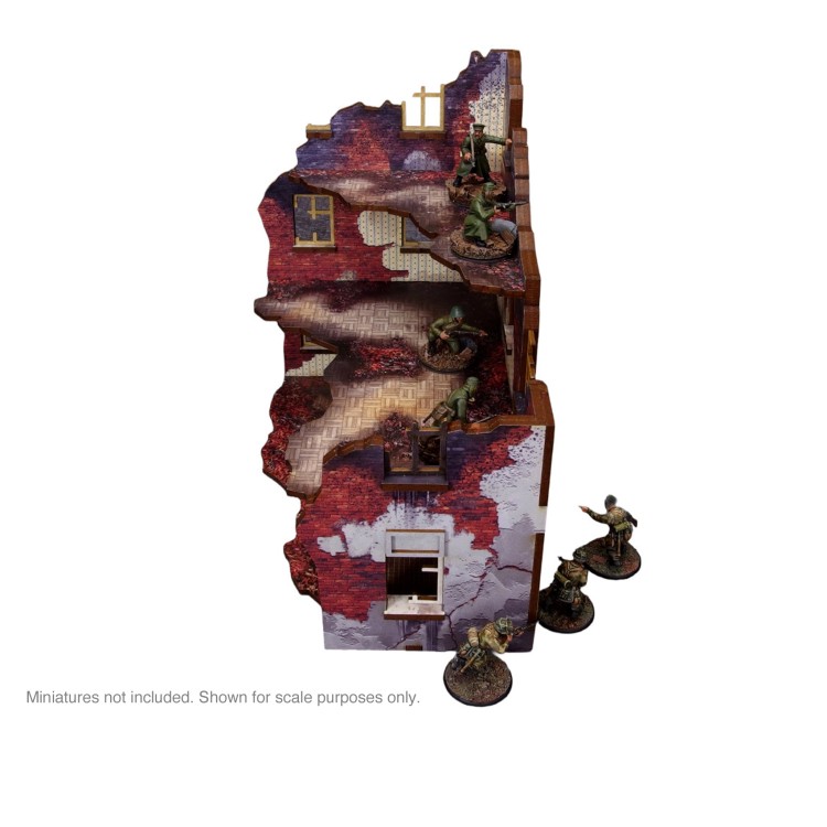 Pre-Painted WW2 Ostfront Stalingrad Apartment Block Front