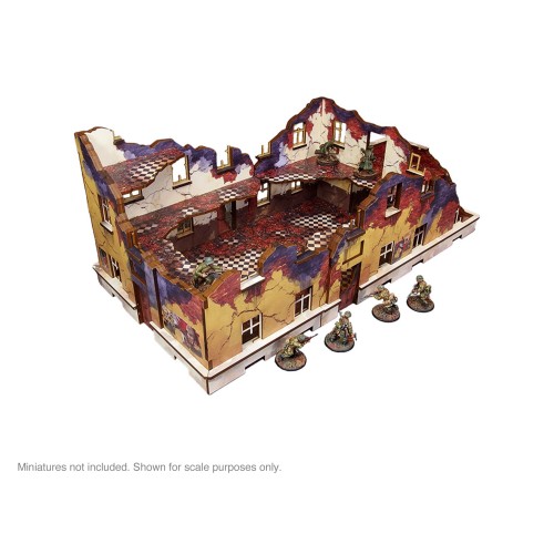 Pre-Painted WW2 Ostfront Stalingrad School Left (with balcony)