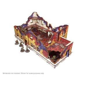 Pre-Painted WW2 Ostfront Stalingrad School Left (with balcony)