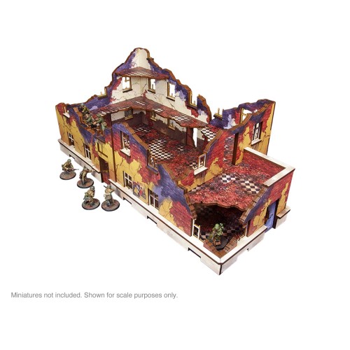 Pre-Painted WW2 Ostfront Stalingrad School Left (with balcony)