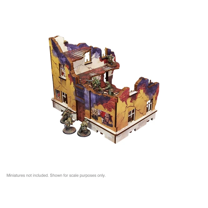 Pre-Painted WW2 Ostfront Stalingrad School Right (with 3rd floor)