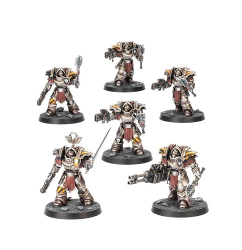 Cataphractii Terminators with Volkite Chargers and Power Mauls