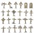 3D Printed -  Trench Wooden Crosses 1:48-1:35