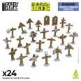 3D Printed -  Trench Wooden Crosses 1:48-1:35