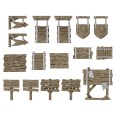 3D Printed- Wood Signs 1:48-1:35