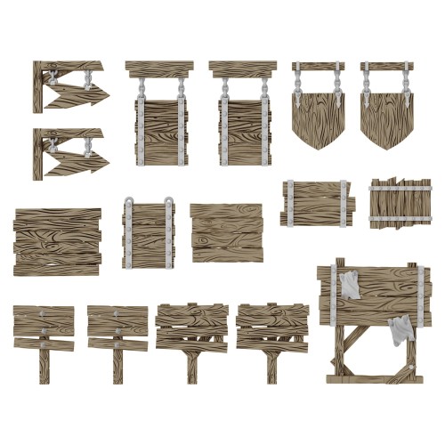3D Printed- Wood Signs 1:48-1:35