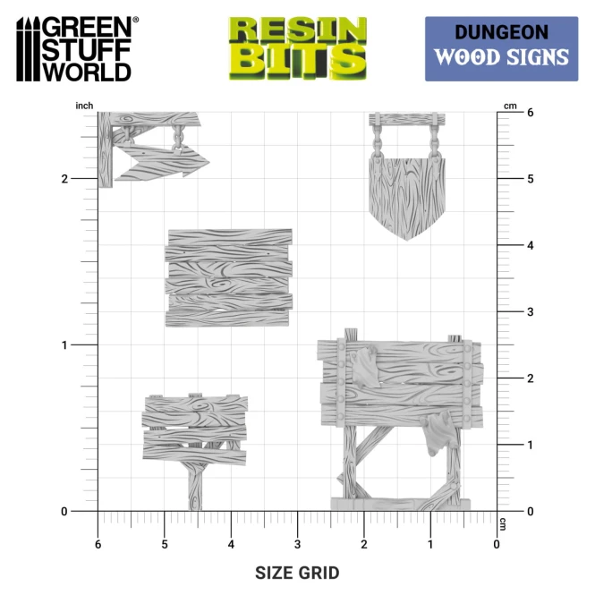 3D Printed- Wood Signs 1:48-1:35