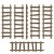 3D Printed -  Large Wooden Ladders 1:48-1:35