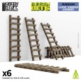 3D Printed -  Large Wooden Ladders 1:48-1:35