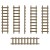 3D Printed -  Small Wooden Ladders 1:48-1:35