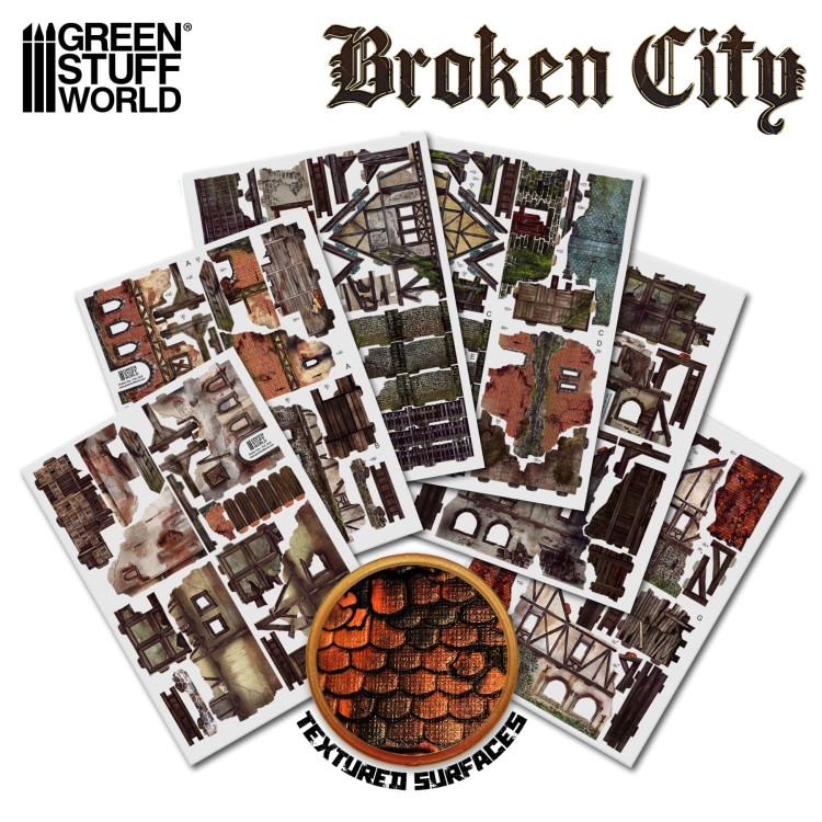 BROKEN CITY cardboard scenery