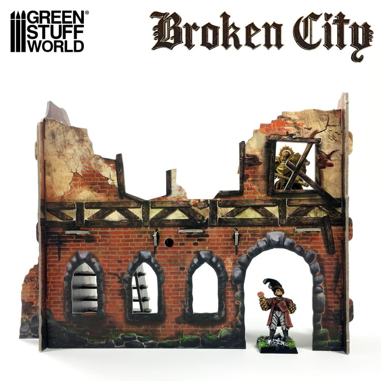 BROKEN CITY cardboard scenery