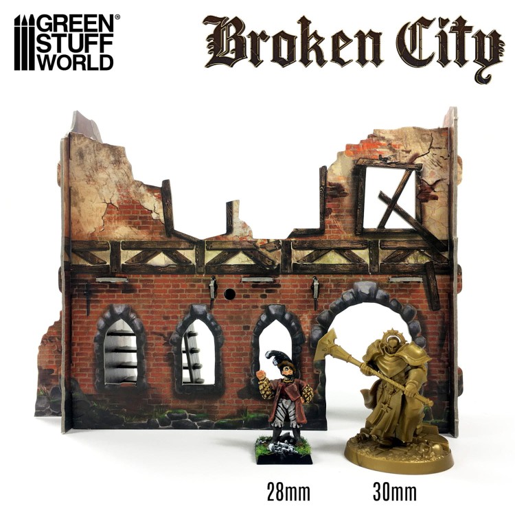 BROKEN CITY cardboard scenery