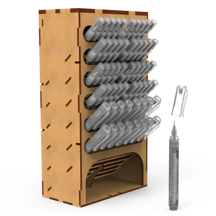 MDF Markers Organizer