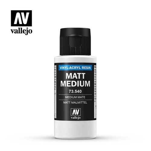 Vallejo 73540 Matt Medium 60 ml – matowe medium do farb akrylowych