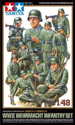 Tamiya 32602 1/48 WWII Wehrmacht Infantry Set