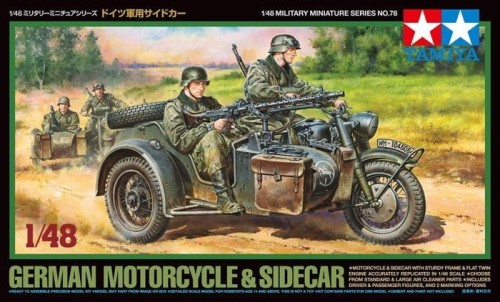 Tamiya 32578 1/48 German Bike & Sidecar