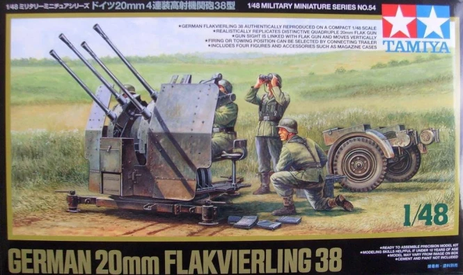 Tamiya 32554 1/48 German 20mm Flak 38