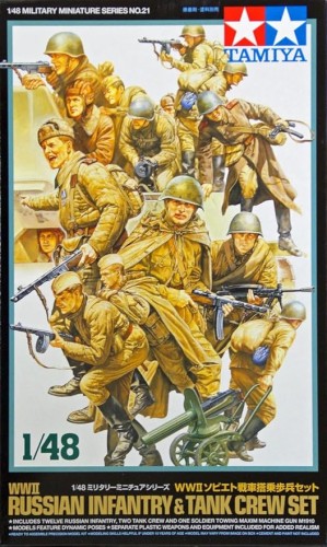 Tamiya 32521 1/48 Rus. Infantry & Tank Crew