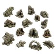 Stone wall ruins 1:48
