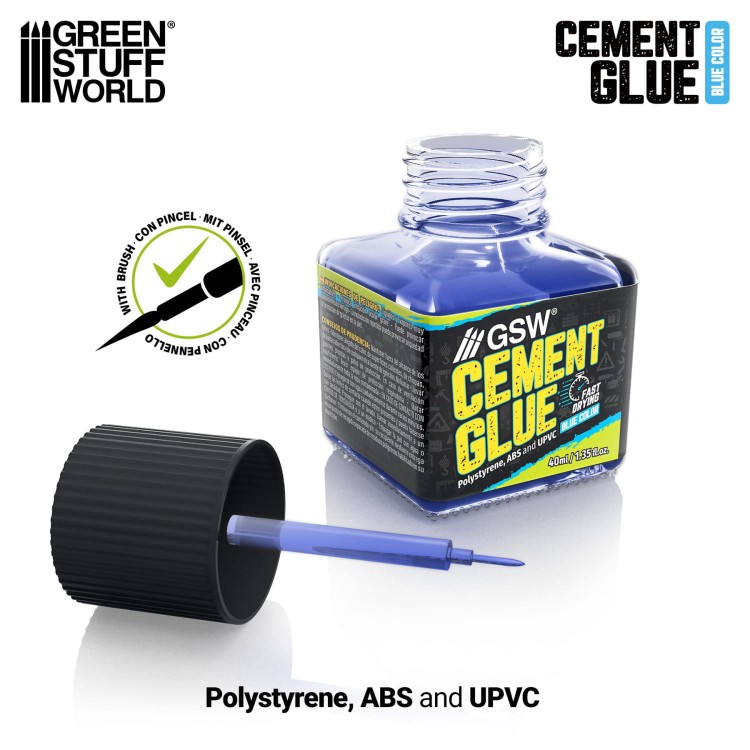 Green Stuff World – Blue Cement Glue for Plastics