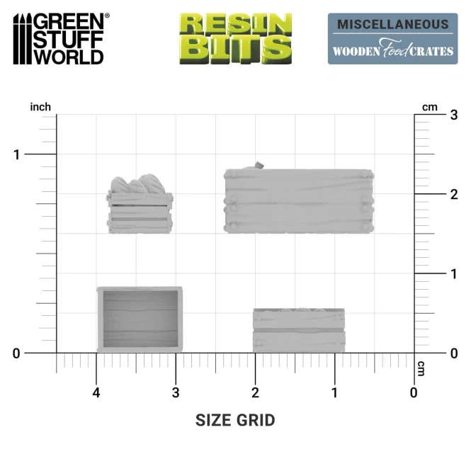 Wooden Food Crates 1:48