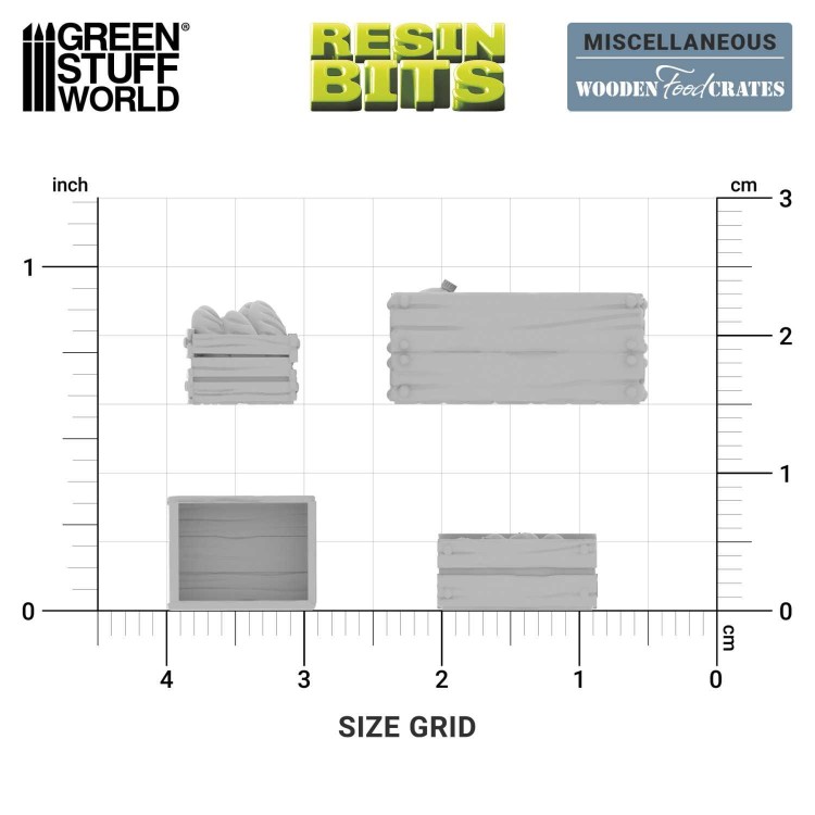 Wooden Food Crates 1:48