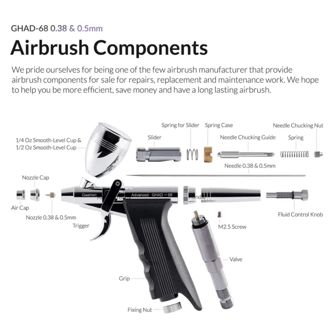 Gaahleri GHAD-68 Advanced Series Airbrush
