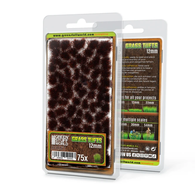 Grass TUFTs XXL 12mm - BURNT