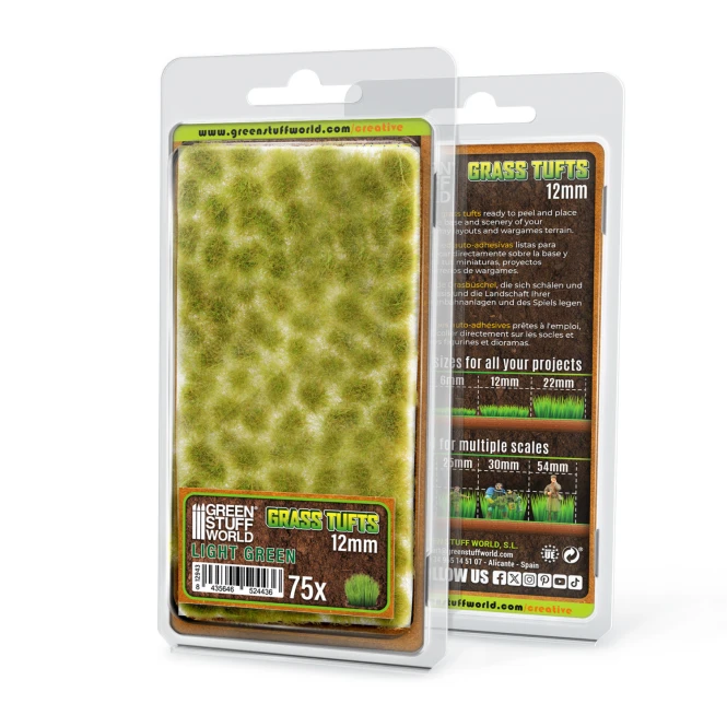 Grass TUFTs XXL 12mm - LIGHT GREEN