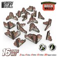 Pre-Painted Ruined - Brick Walls L