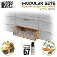 Stackable hobby paint drawer rack (17ml)