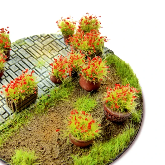 Red Flowers Shrub TUFT