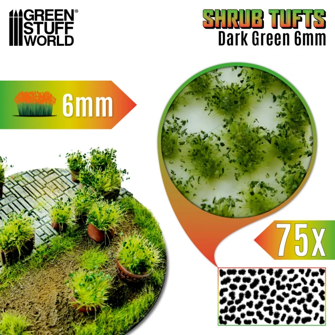 Dark Green Shrub TUFT