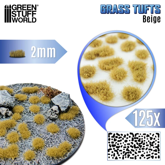 Grass TUFTs XXL 2mm Beige