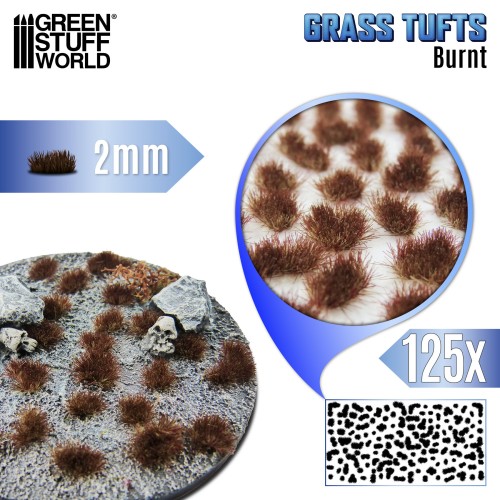 Grass TUFTs XXL 2mm Burnt