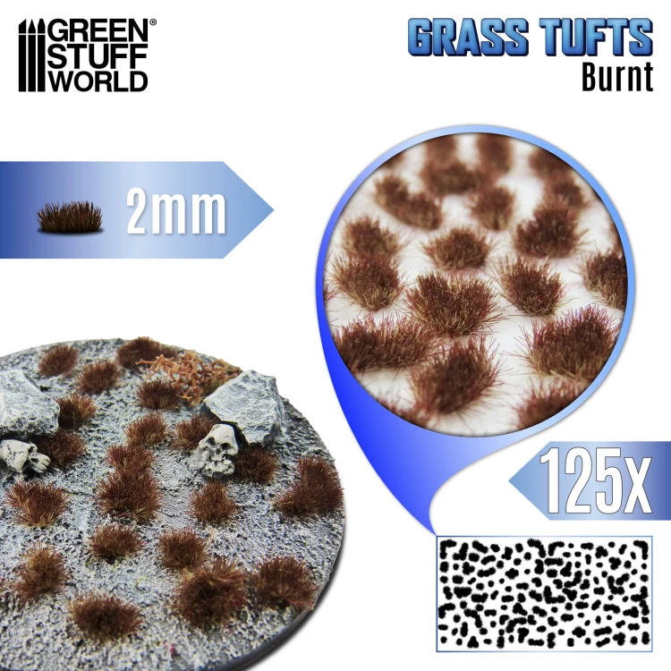Grass TUFTs XXL 2mm Burnt