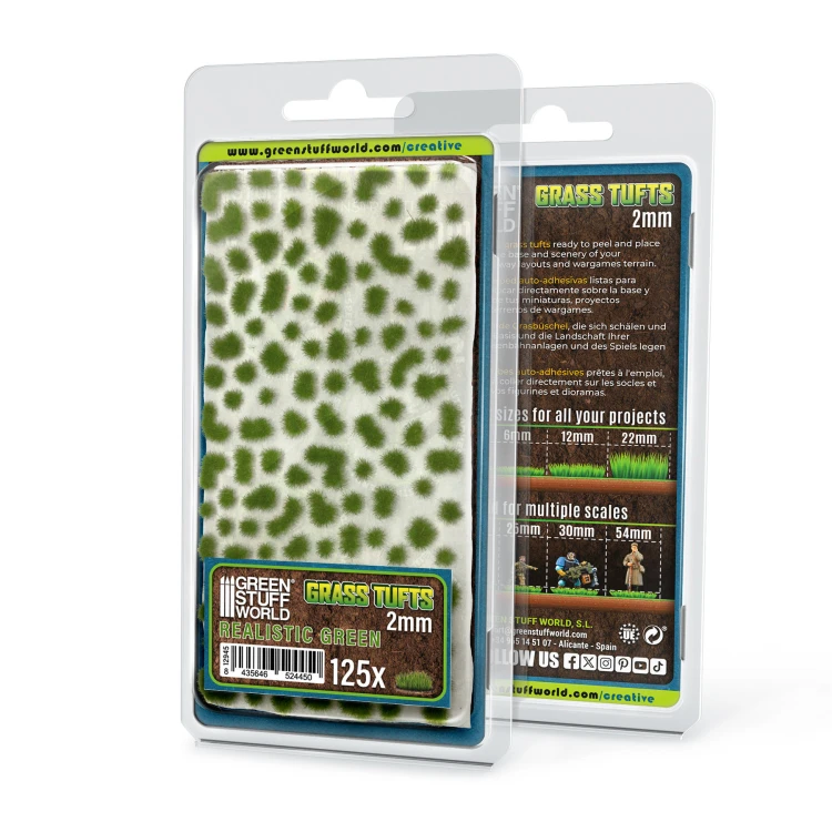 Grass TUFTs XXL 2mm Realistic Green
