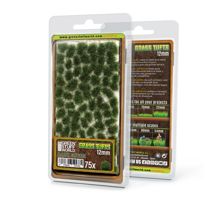 Grass TUFTs XXL 12mm - DARK GREEN