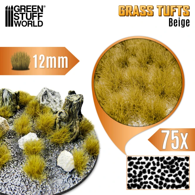 Grass TUFTs XXL 12mm - BEIGE