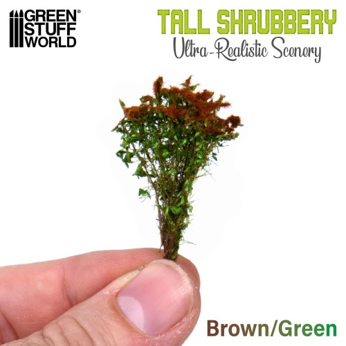 Tall Shrubbery - Brown/Green