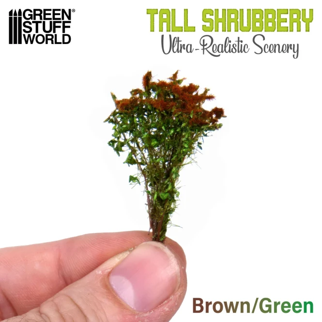 Tall Shrubbery - Brown/Green