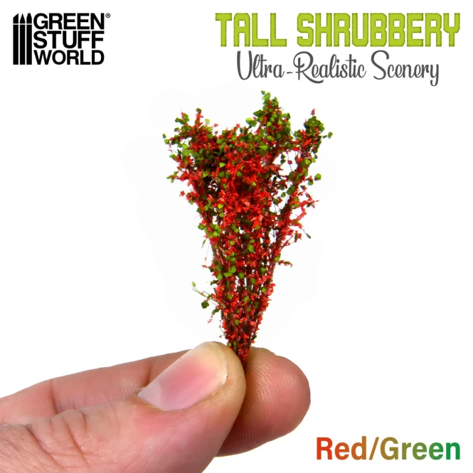Tall Shrubbery - Red/Green