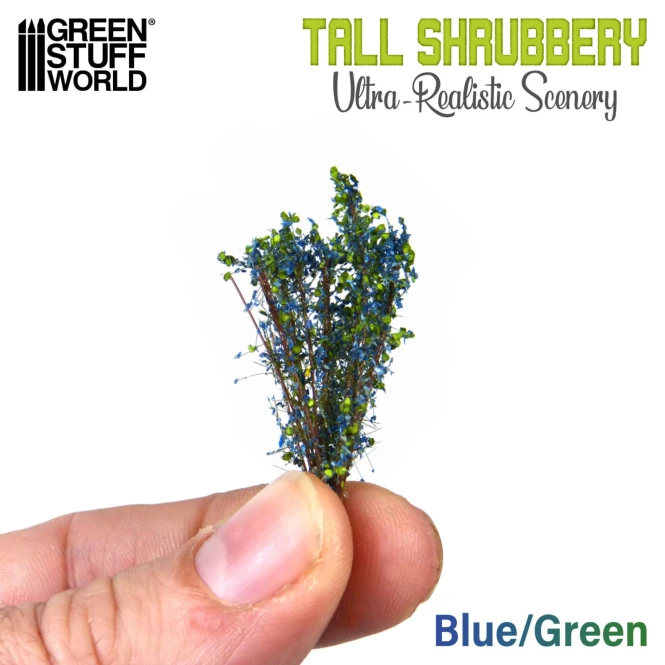 Tall Shrubbery - Blue/Green