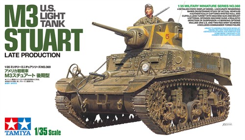 Tamiya 35360 1/35 US Light Tank M3 Stuart Late