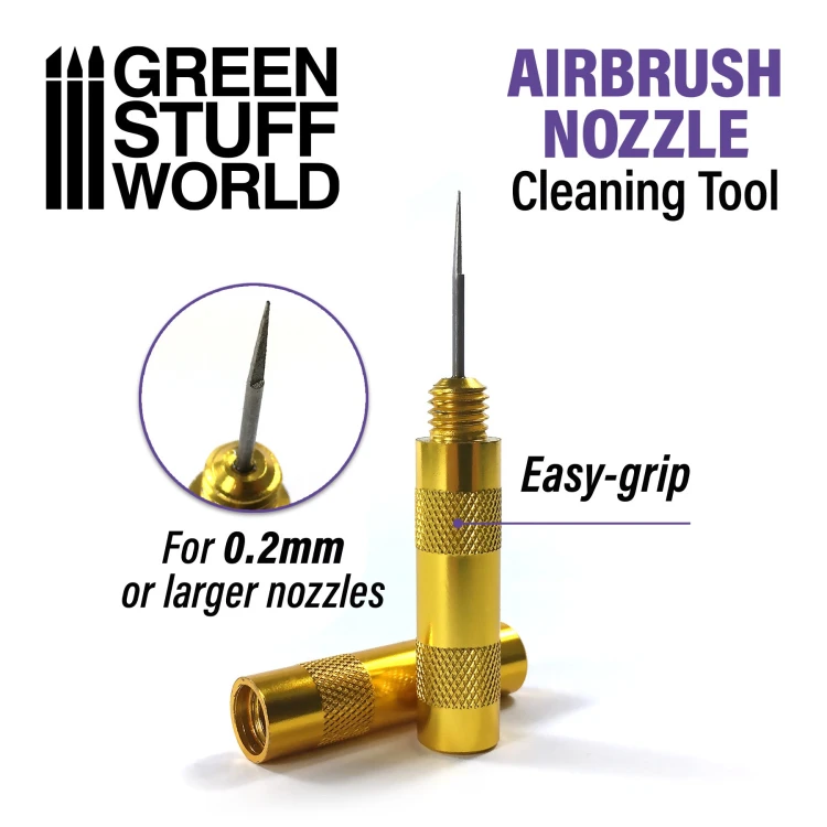 Green Stuff World Airbrush Nozzle Cleaner – narzędzie do czyszczenia dyszy aerografu