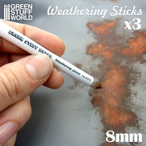 Weathering Sticks 8mm (set 3pc)