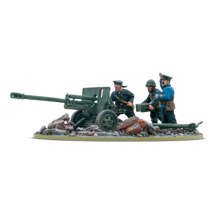 ZiS-3 Divisional Gun with Soviet Naval Brigade Crew – Bolt Action