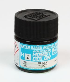 Mr.Hobby Aqueous Hobby Color H002 Black (Gloss) 10 ml